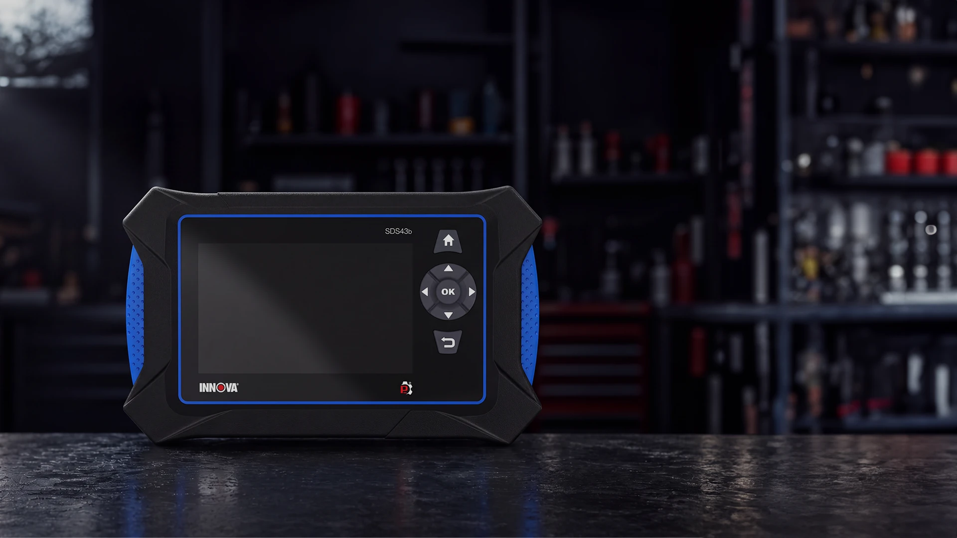 INNOVA SDS43b on a workshop bench